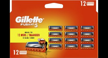 Gillette Fusion 5 Scheermesjes Voor Mannen - 12 Stuks