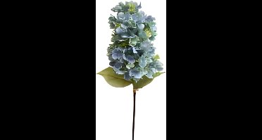 Buitengewoon de boet - Kunst hortensia pluim blauw groen 85 cm