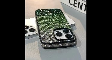 Compatible met iPhone 16 Pro Luxe Full Glitter Diamant Hoesje