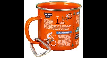 Gift Republic Emaille Mok - Fietsen