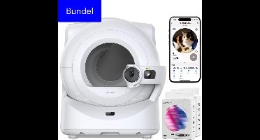 PETKIT Purabot ULTRA Litter Bundel - Automatische kattenbak - kattengrind klontvormend - kattenbakvulling - kattenbak zelfreinigend - kattenbak automatisch reinigen -