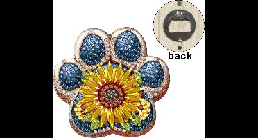 Flessenopener - 001 - Hondenpoot - diamond painting - compleet pakket - Diamond painting by Wietske