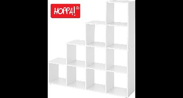 Hoppa! - Boekenkast Vakkenkast - Wit - Hout