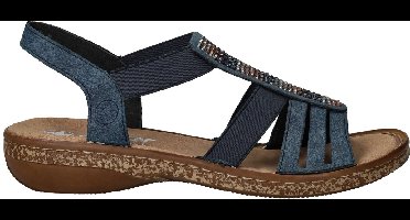 Rieker Sandalen Plat Sandalen Plat - Blauw - Maat 40