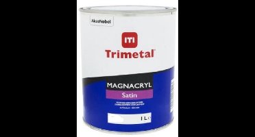 Trimetal Magnacryl Satin - Watergedragen zijdeglans muurverf voor binnen - RAL 9016 Verkeerswit - 1 L