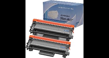 Tonercartridge geschikt voor Brother TN2420 Compatibel Brother MFC-L2710 MFC-L2730DW MFC-L2735DW MFC-L2750DW DCP-L2510D DCP-L2530DW DCP-L2537DW DCP-L2550DN HL-L2310D HL-L2350 HL-L2357DW HL-L2370DN HL-L2375DW - Pak 2 Zwart