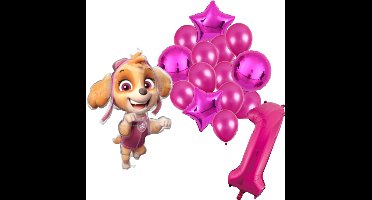 Paw Patrol Skye ballonnen pakket - 61x91cm - Folie Ballon set - Themafeest - Verjaardag - 1 jaar - Ballonnen - Versiering - Helium ballon
