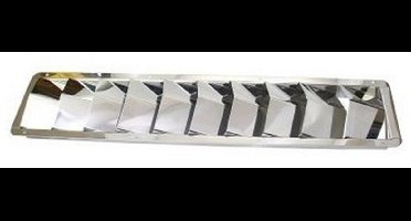 BREG Motorruimte ventilatieroosters van RVS - 10 schilden - 530x114mm