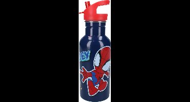 Vadobag Spidey Drinkfles en Schoolbeker - Blauw - Stainless Steel - 500 ml