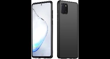 Hoesje Geschikt Voor Samsung Galaxy Note 10 Lite TPU hoesje Back Cover - Zwart