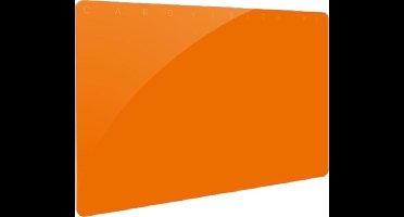 Gekleurde PVC kaart - oranje