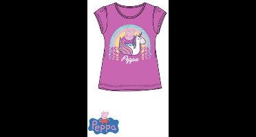 Peppa Pig shirt met eenhoorn - roze - maat 116 (6 jaar)