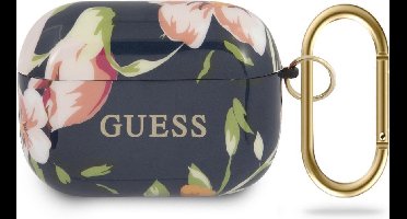 Guess AirPods Pro Case - Blauw - Bloemenpatroon