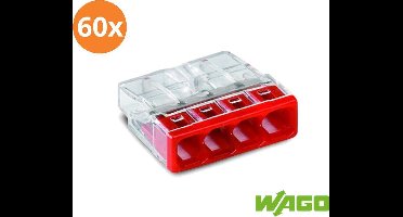 Wago compact lasklem 2273-204 - 4 voudig (60 stuks)