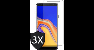 Screenprotector geschikt voor Samsung J4 Plus / J6 Plus - Screen Protector Glas - 3 Stuks