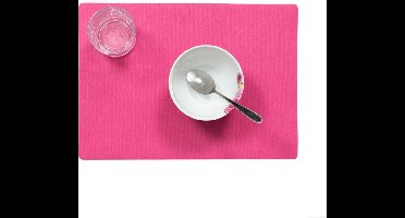 Placemats Uni fuchsia