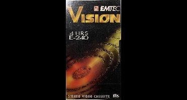 Emtec vision E-240 VHS videoband 4 uur videoband video cassette