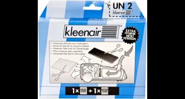 Kleenair universele filterset voor stofzuiger - microfilter voor uitblaasopening + motorfilter - op maat te knippen