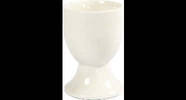 Eierdop, H: 6,5 cm, off-white, 12 stuk/ 1 doos