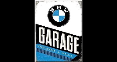 BMW Garage. Koelkastmagneet 8 cm x 6 cm.