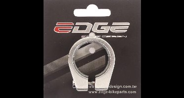 Zadelpenklem Edge ø31.8 aluminium met inbusbout - zilver