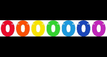 FOLAT BV - Veelkleurige cijfer vlaggenslinger - Decoratie > Slingers en hangdecoraties