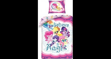 My Little Pony Dekbedovertrek Believe in Magic - 140 x 200 cm + 70 x 90 cm - Katoen
