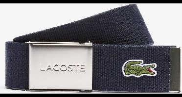 Lacoste Heren Kledingriem - Navy Blue - 110cm