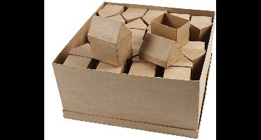Huizen, H: 10,5 cm, afm 6x8,5 cm, 40 stuk/ 1 doos