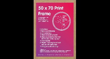 Fotolijst 50x70cm Eiken MDF