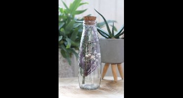 Glazen Melkfles 500ml 21cm hoog Ø 7cm (tray met 12 stuks)