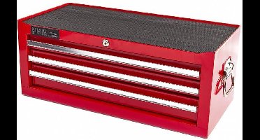 Gereedschapskist / topkist 3 laden ROOD