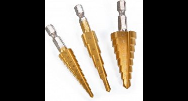 3 Delige Trapgatborenset / Stappenborenset met HEX aansluiting