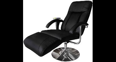 vidaXL Massagestoel kunstleer zwart