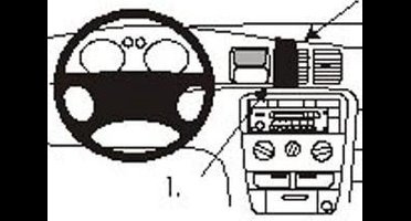 Brodit ProClip houder geschikt voor Opel Vectra B 1996-2001 Center mount