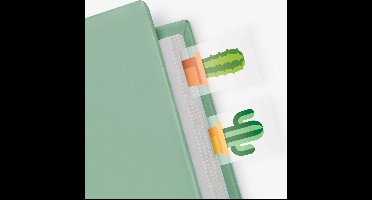Mustard - paginamarkeerders  - page markers - cactus - 100 st.