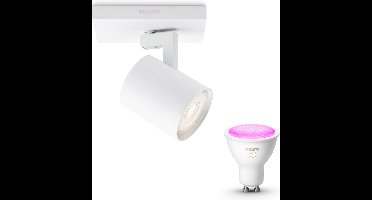 Philips Hue Runner Opbouwspot (Wit) - Wit en Gekleurd Licht - Wandspot of Plafondspot met 1 Lichtpunt - GU10 - Hue White and Color Ambiance