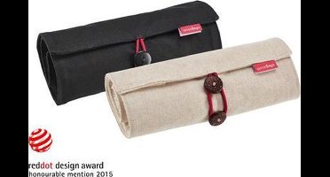 SenseBag - Roll-Up Pencil Case Natural for 18 Markers - Opbergen Van Markers - Hoes Voor 18 Markers