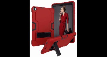 Ntech Armor Kickstand Hoesje Hoesje Geschikt Voor Samsung Galaxy Tab A 10.1 (2019) - Rood