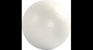 Ballen, d 12 cm, wit, 5 stuk/ 1 doos