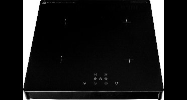 Exquisit FKI55-2 - Inductie Kookplaat - 4 kookzones - Geleverd met stekker - 5 Jaar Garantie - Met Panherkenning - Zwart