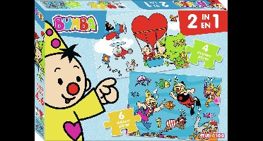 Bumba Puzzel - 2 in 1 puzzel 4/6 stukken - Onder water / In de lucht