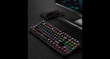 VTV Customized HK GAMING KEYBOARD  Zwart - Blue Switch - 80% gaming toetsenbord - Mechanisch Gaming Toetsenbord