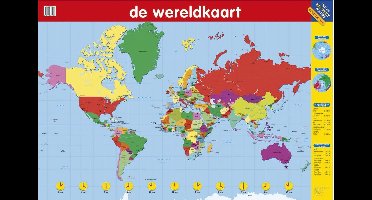 Educatieve Poster De Wereldkaart
