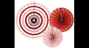 Partydeco - Honeycomb Sweet love ( 3 stuks)
