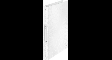 Leitz WOW A4 Kunststof Ringband voor A4-Formaat voor 190 Vel - 4-rings - Rugbreedte van 25mm - Wit