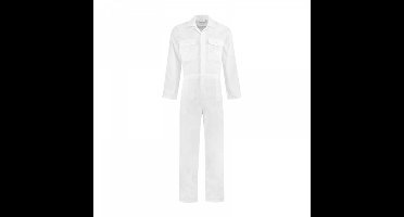 Overall polyester/katoen wit maat 61