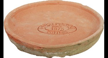 Schotel voor ronde pot aged terra cotta