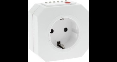 Q-LINK schakelklok met Terugloopfunctie - 15 tot 945 minuten - Randaarde - Max 3680 watt - Wit - ENERGIE BESPAREND