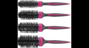 MELAGOM SET VAN 4 THERMISCHE BORSTELS NYLON ROZE SIBEL